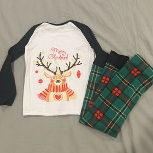 Matching Christmas pajama set. RUNS SMALL.